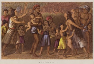 A Dyak head hunt by English School