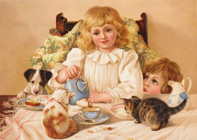 A Family Tea Party by English School