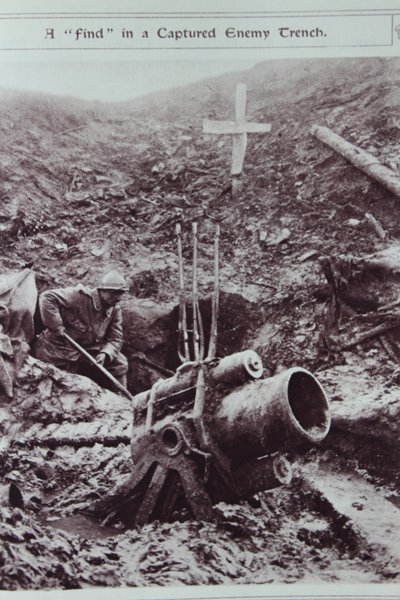 A Find in a Captured Enemy Trench, 1914-18 by English School