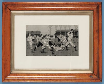 A Football Match by English School