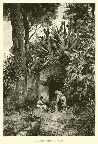 A Garden Spring in Capri by English School