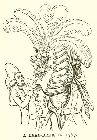 A Head-Dress in 1777 by English School