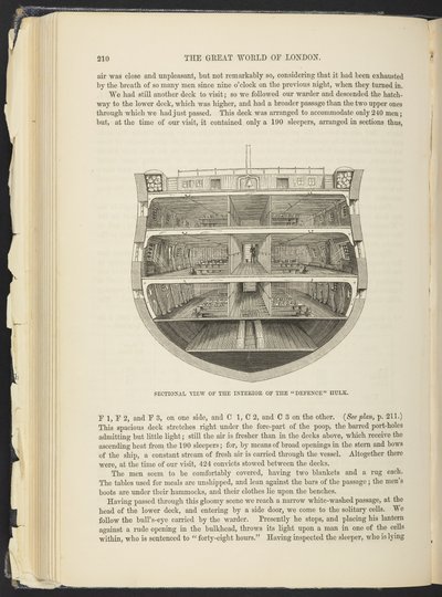 A Hulk (prison ship), from 