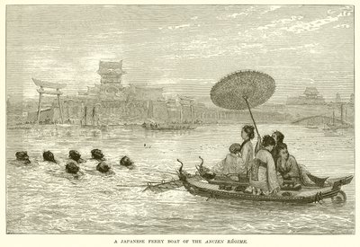 A Japanese Ferry Boat of the Ancien Regime by English School