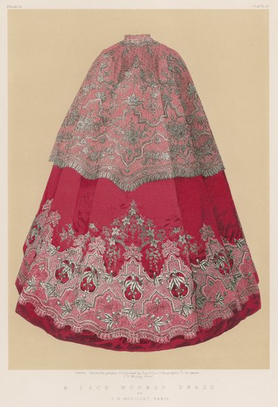 A Lace Worked Dress by English School