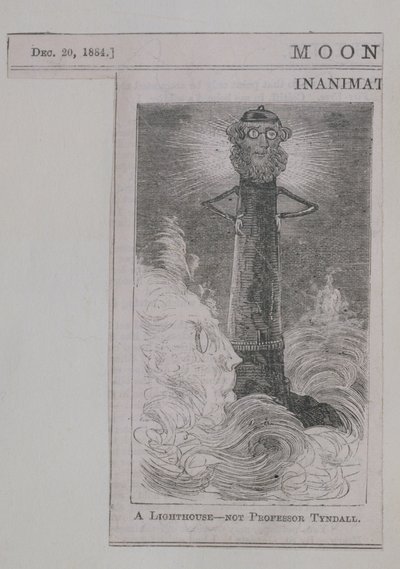 A Lighthouse - not Professor Tyndall, from Moonshine, published 20th December 1884 by English School