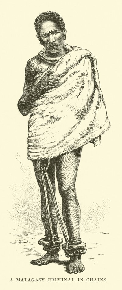 A Malagasy Criminal in Chains by English School
