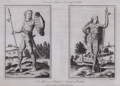 A Male and Female, Ancient Britain by English School