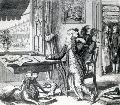 A Noble Poet - Scratching Up His Ideas by English School