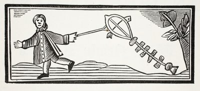A Paper Kite which mounts the lofty air (illustration) by English School