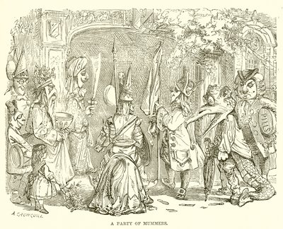 A Party of Mummers by English School