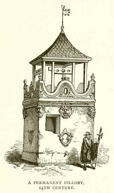 A Permanent Pillory, 14th Century by English School