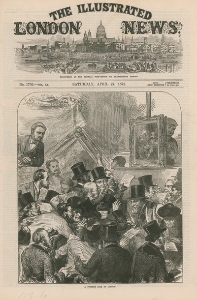 A Picture Sale in London by English School