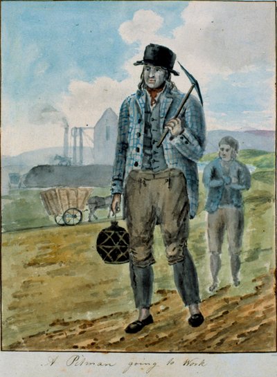 A Pitman Going to Work by English School