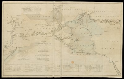 A Plan of the Navigable Canals now making in the Inland Parts of the Kingdom, for opening a Communication to the Ports of London, Bristol, Liverpool and Hull, with the adjacent Towns and Rivers. By James Brindley Engineer. Drawn by Rob.t Whitworth. by English School