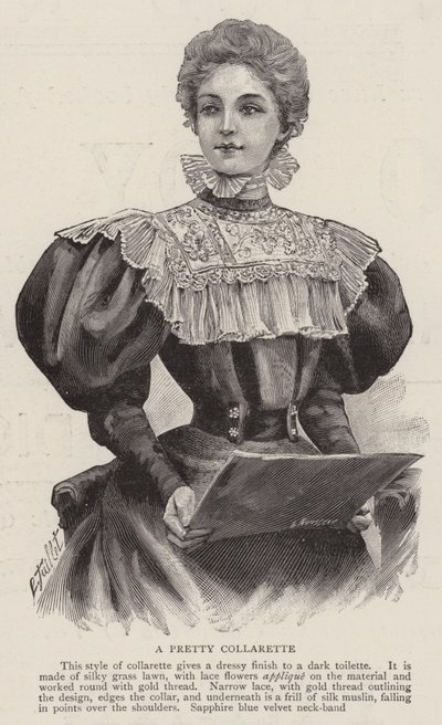 A Pretty Collarette by English School
