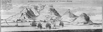 A Prospect of the Cape of Good Hope by English School