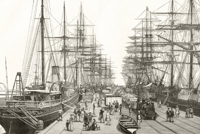 A Railway Pier in Melbourne, from 