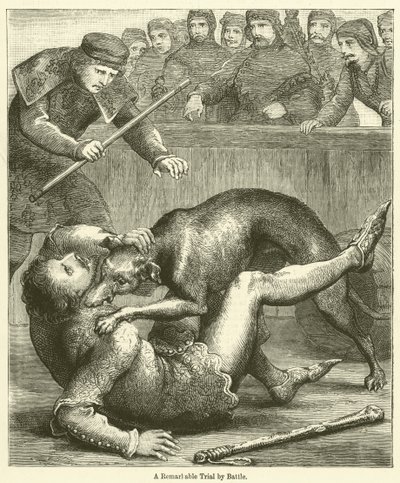 A Remarkable Trial by Battle by English School