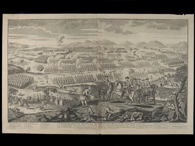 A Representation of the Battle on Drumossie Moor Near Culloden in Scotland, 16th April 1746, published by Henry Overton, 30th June 1746 by English School