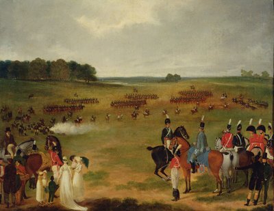 A Review of the London Volunteer Cavalry and Flying Artillery in Hyde Park by English School