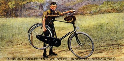 A Scout Smiles and Whistles under All Difficulties by English School