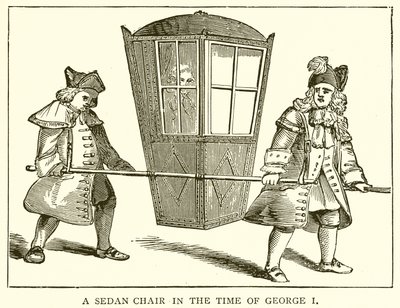 A Sedan Chair in the Time of George I by English School