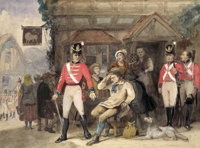 A Shilling for the King, 1812 by English School