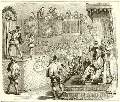 A Stage Play in the Sixteenth Century by English School