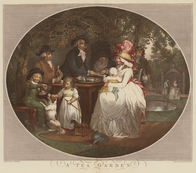 A Tea Garden by English School