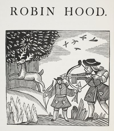 A True Tale of Robin Hood (illustration) by English School