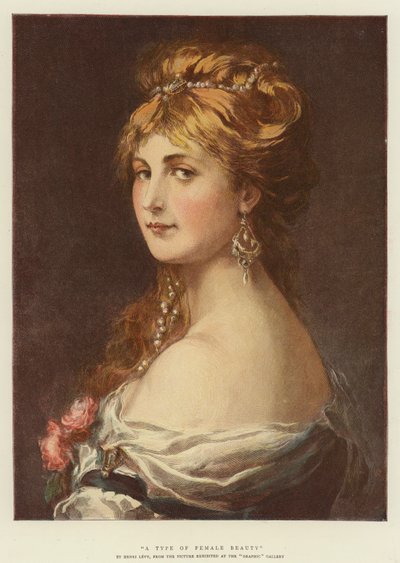 A Type of Female Beauty by English School