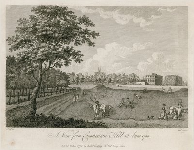 A View from Constitution Hill, 1735 by English School