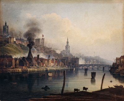 A View of Newcastle from the River Tyne, c.1810 by English School