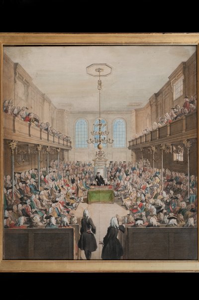 A View of the House of Lords, Engraved by B. Cole by English School