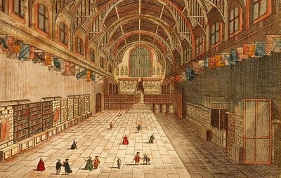 A View of the Inside of Westminster Hall by English School