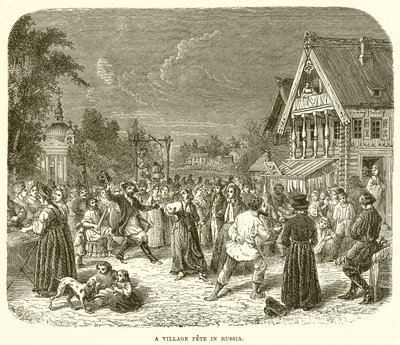 A Village Fete in Russia by English School