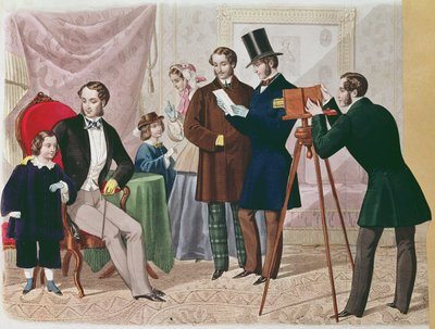 A Visit to the Photographer, 1857 by English School