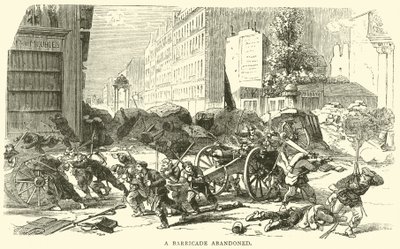 A Barricade Abandoned, April 1871 by English School