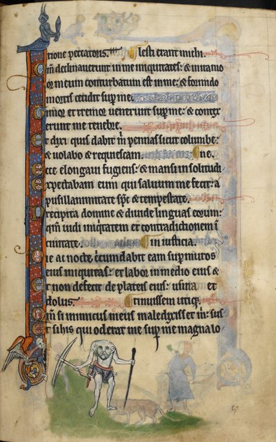 A blemmyae, foot of folio from 