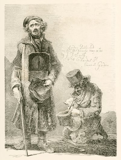 A Blind Beggar Well Known at Fairs Near the Metropolis by English School