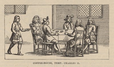 A Coffee House in the Era of Charles II by English School