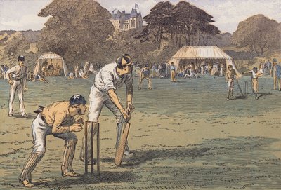 A Cricket Match by English School