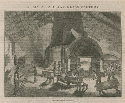 A Day at a Flint Glass Factory by English School