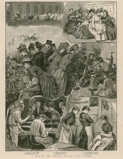 A fete at the Peoples Palace, East London by English School