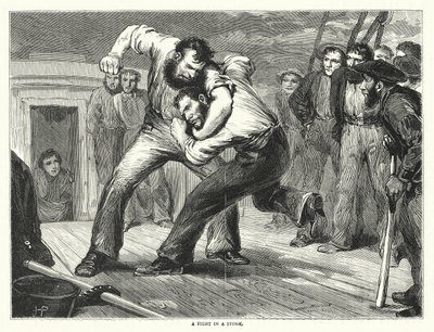A Fight in a Storm by English School