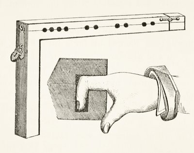 A Finger Pillory, used in the 15th Century, from 