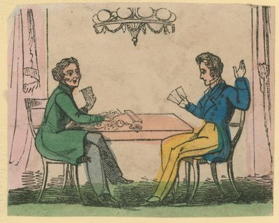 A Game of Cards by English School