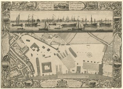 A Geometrical Plan and North East Elevation of His Majesty