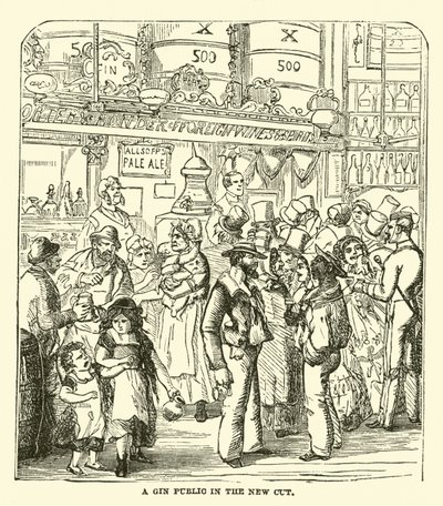 A Gin Public in the New Cut by English School